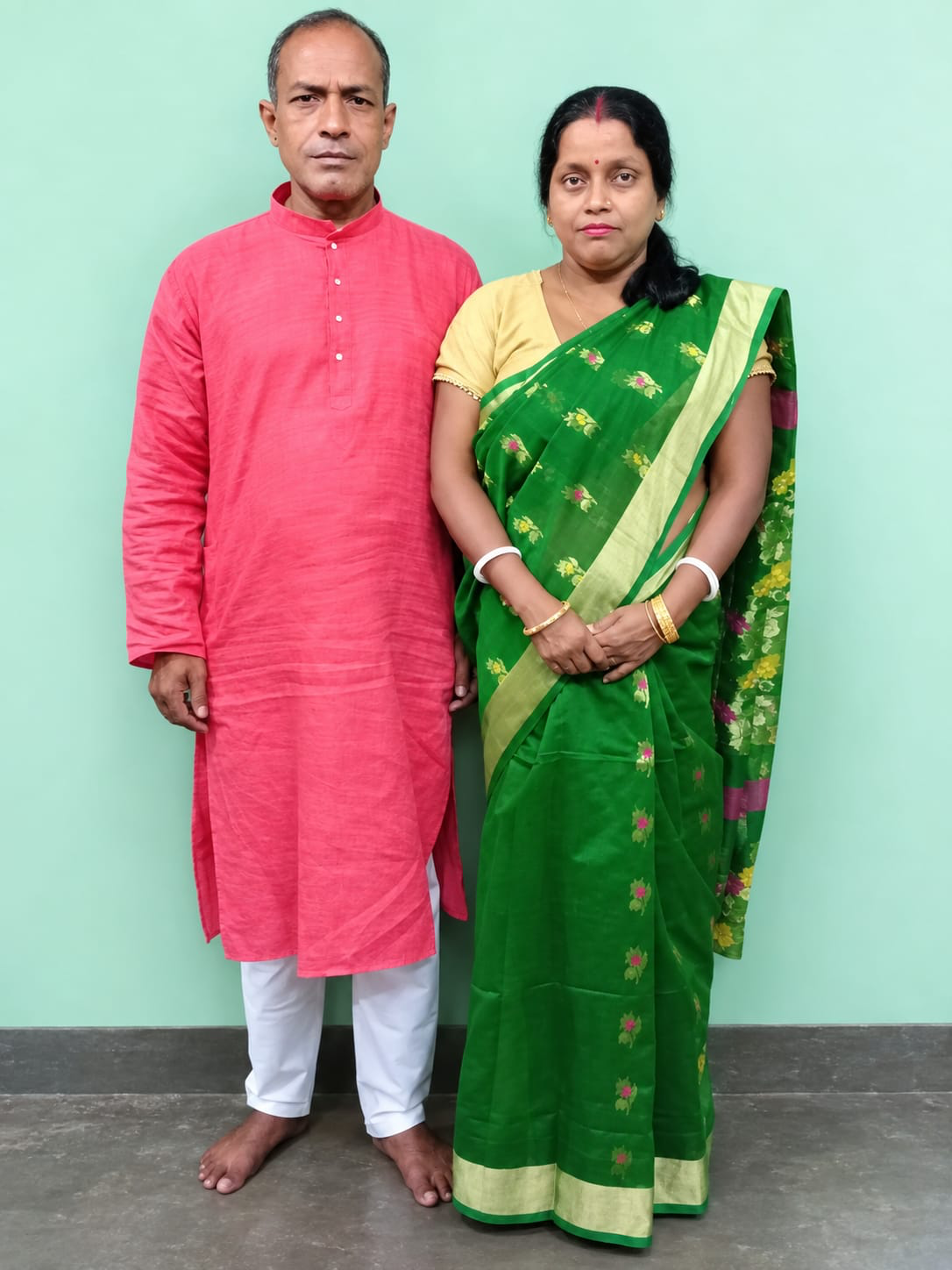 Sentu and Deepa — on-site caretakers at Beach Village Holiday Homes, South Goa